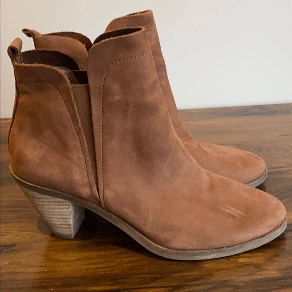 Brown Suede Lucky Booties